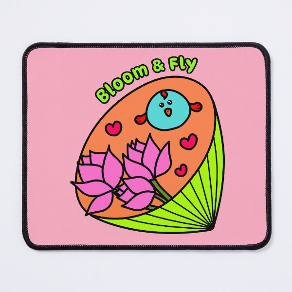 Item preview, Bloom & Fly – Cute Lotus Bird Inspirational Art designed and sold by EMILYVU22.