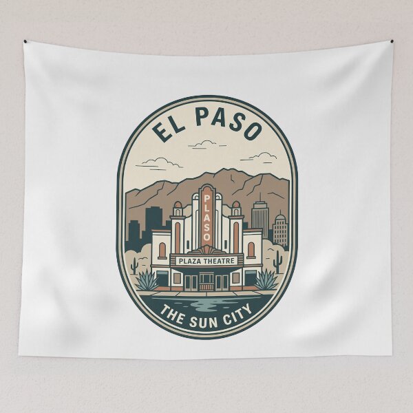 Item preview, Vintage El Paso Texas Plaza Theatre Sun City designed and sold by k3rstman1.