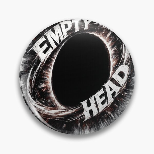 Item preview, EMPTY HEAD – surreal void typography design designed and sold by VertigoState.