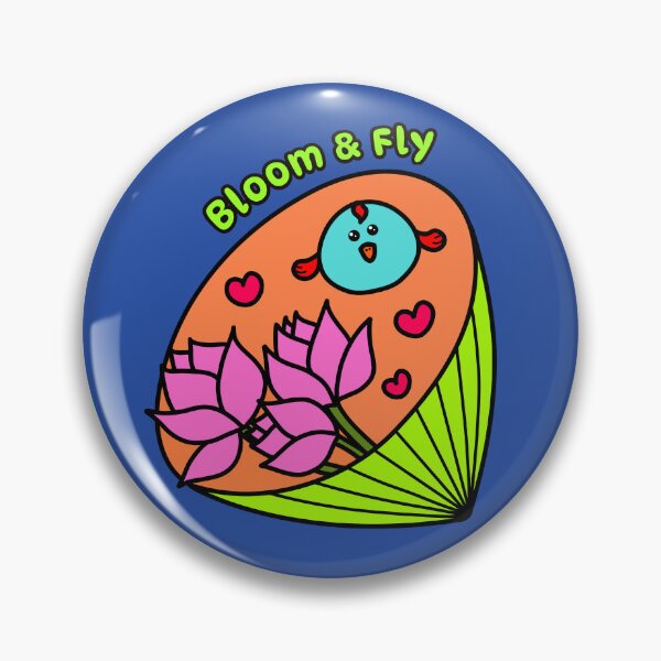 Item preview, Bloom & Fly – Cute Lotus Bird Inspirational Art designed and sold by EMILYVU22.