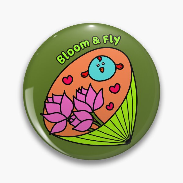 Item preview, Bloom & Fly – Cute Lotus Bird Inspirational Art designed and sold by EMILYVU22.