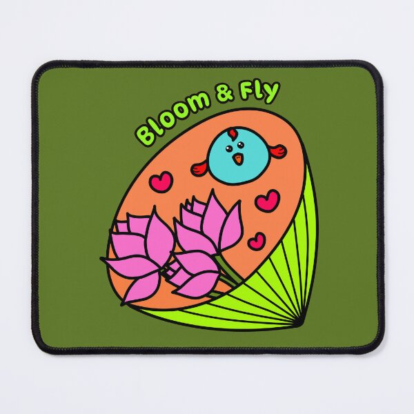 Item preview, Bloom & Fly – Cute Lotus Bird Inspirational Art designed and sold by EMILYVU22.