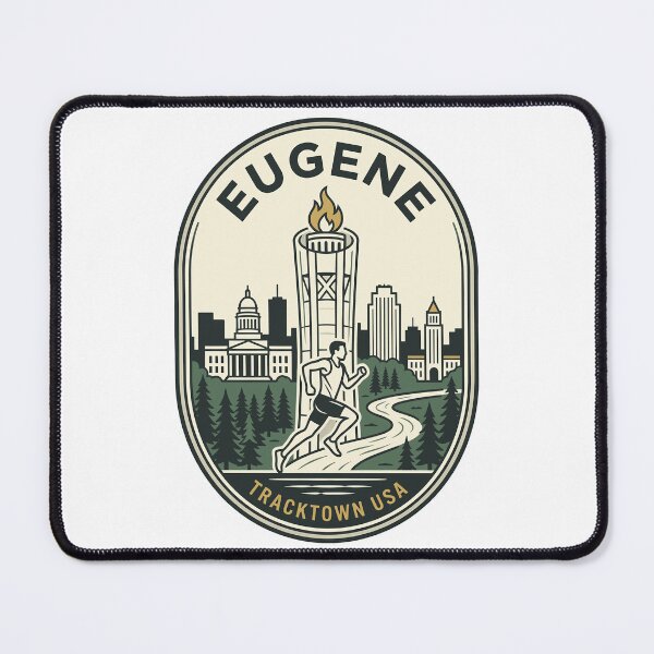 Item preview, Vintage Eugene Oregon TrackTown USA Runner Badge designed and sold by k3rstman1.