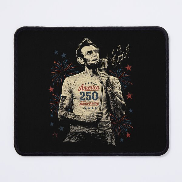 Item preview, Abraham Lincoln Singing Funny 250 Years of America designed and sold by Ortigzitoun.
