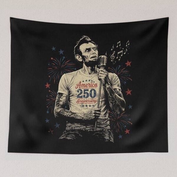 Item preview, Abraham Lincoln Singing Funny 250 Years of America  designed and sold by Ortigzitoun.