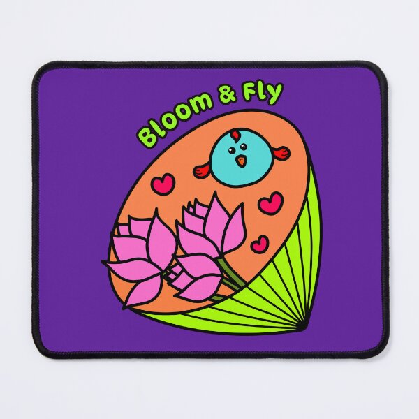 Item preview, Bloom & Fly – Cute Lotus Bird Inspirational Art designed and sold by EMILYVU22.
