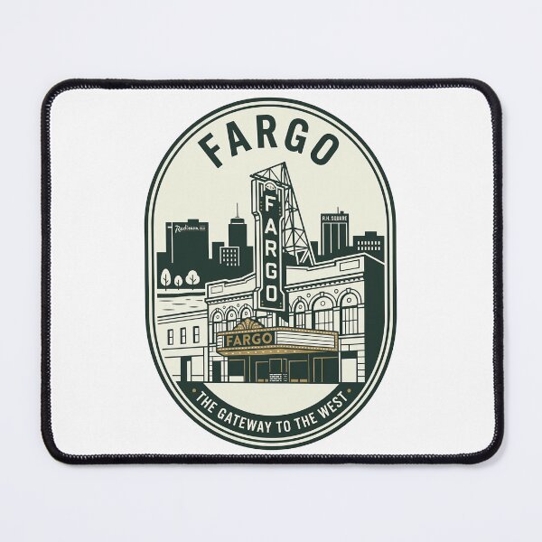 Item preview, Vintage Fargo North Dakota Theatre Skyline Badge designed and sold by k3rstman1.