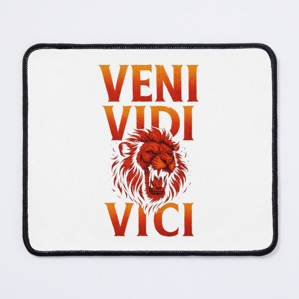 Item preview, Veni Vidi Vici Roaring Lion King Ancient Roman Quote Distressed Vintage Art designed and sold by Supergrafix07.