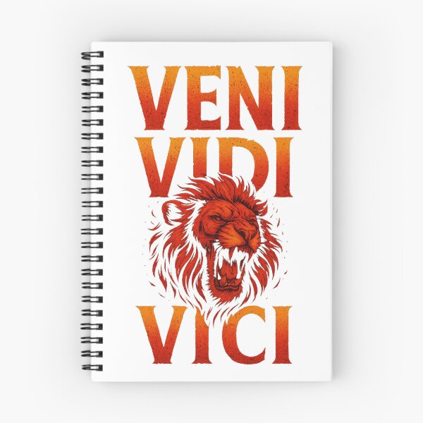 Item preview, Veni Vidi Vici Roaring Lion King Ancient Roman Quote Distressed Vintage Art designed and sold by Supergrafix07.