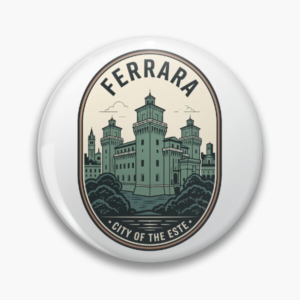 Item preview, Ferrara Castello Estense Vintage Travel Badge designed and sold by k3rstman1.