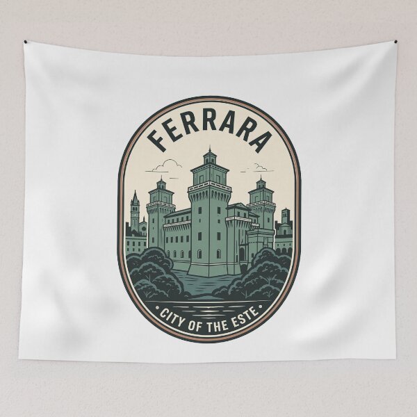 Item preview, Ferrara Castello Estense Vintage Travel Badge designed and sold by k3rstman1.