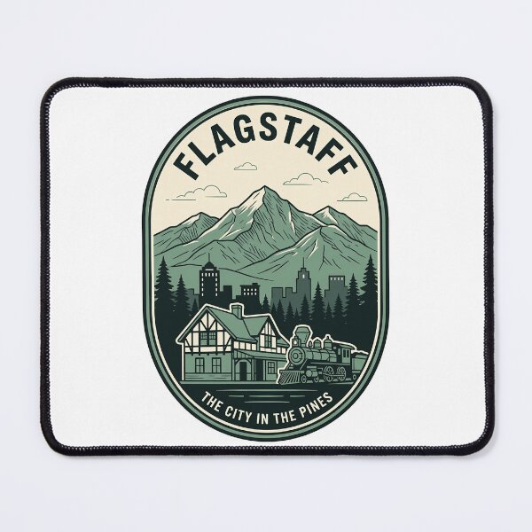 Item preview, Retro Flagstaff Arizona City In The Pines Badge designed and sold by k3rstman1.