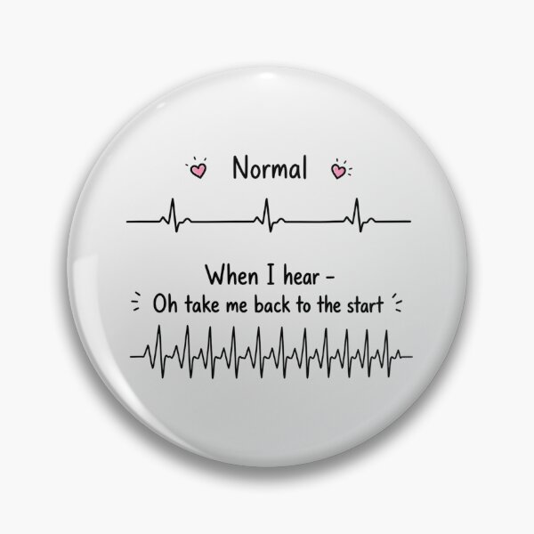 Item preview, Oh Take Me Back to the Start Heartbeat EKG Music Fan Tee designed and sold by Fanverse Merchandise.