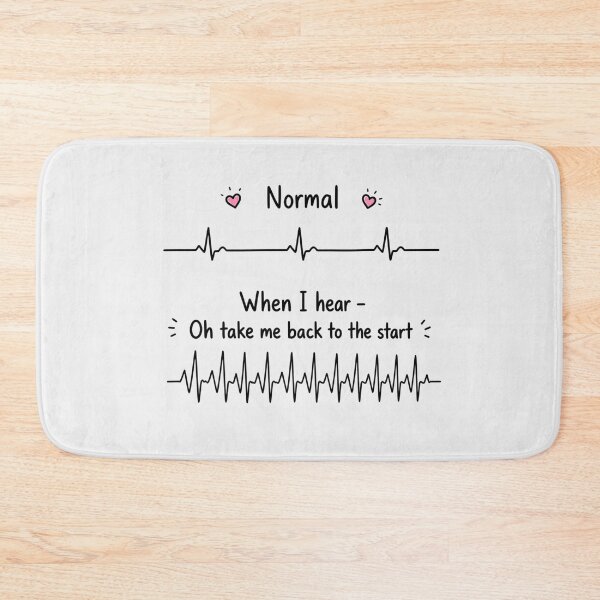 Item preview, Oh Take Me Back to the Start Heartbeat EKG Music Fan Tee designed and sold by Fanverse Merchandise.