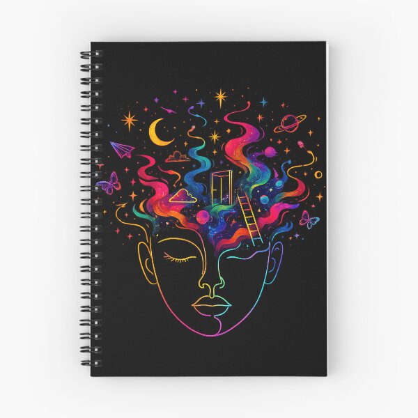 Item preview, Technicolor Cosmic Mind Galaxy Dreamer Psychedelic Face Art designed and sold by Fanverse Merchandise.