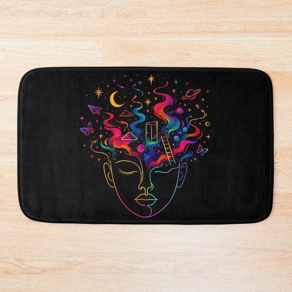Artikelvorschau, Technicolor Cosmic Mind Galaxy Dreamer Psychedelic Face Art entworfen und verkauft von Fanverse Merchandise.