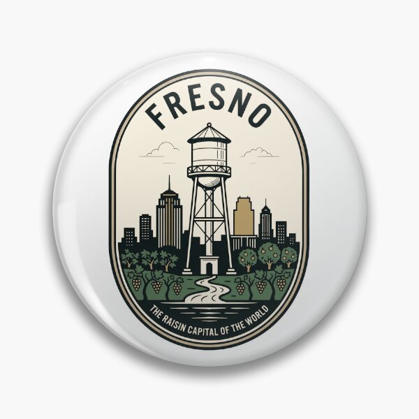 Item preview, Vintage Fresno California Raisin Capital Badge designed and sold by k3rstman1.
