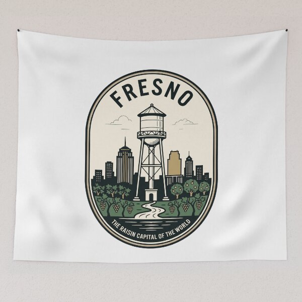 Item preview, Vintage Fresno California Raisin Capital Badge designed and sold by k3rstman1.