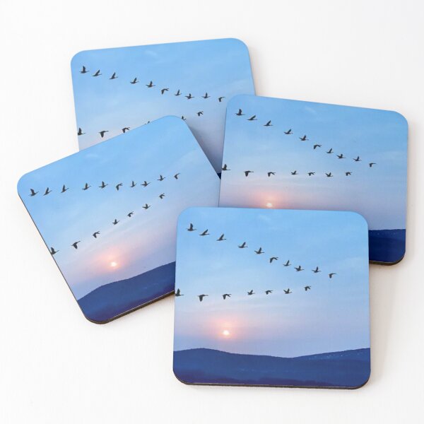 Item preview, Flock of Birds at Golden Sunset designed and sold by CozyQuotePrints.