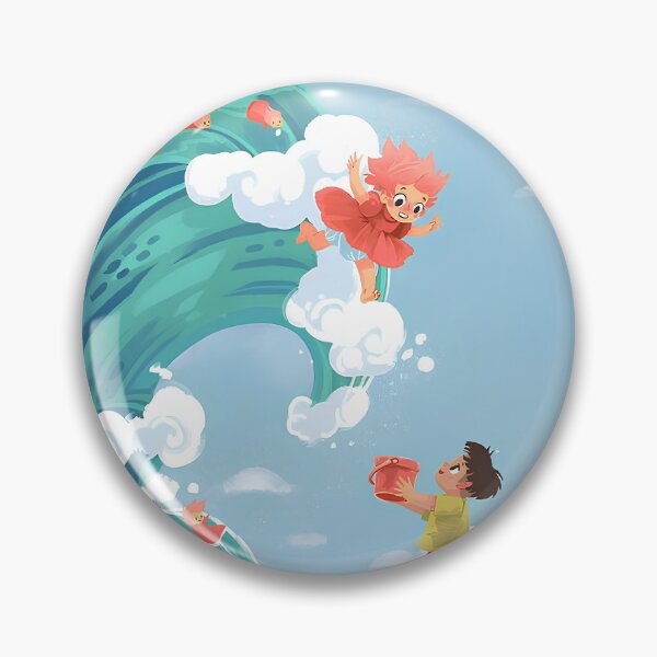 Item preview, Cute kawaii art girl [[ponyos]] go -%[ghiblis]%- wave aways sea designed and sold by huaishen89.