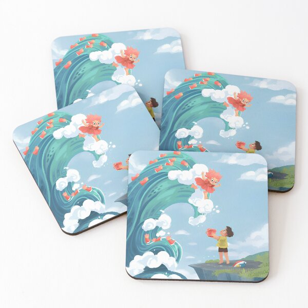 Item preview, Cute kawaii art girl [[ponyos]] go -%[ghiblis]%- wave aways sea designed and sold by huaishen89.