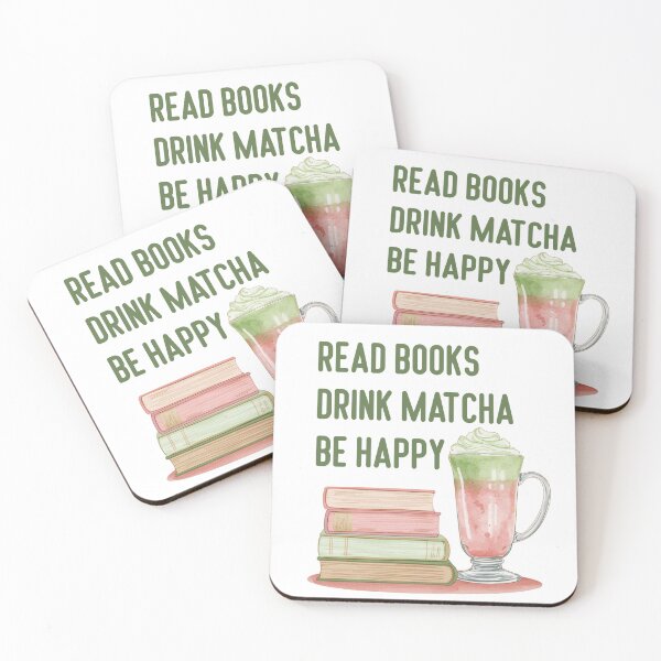 Item preview, Read Books Drink Matcha Be Happy T-Shirt | Book Lover Matcha Tee  designed and sold by StrawberryStudio.