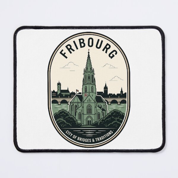 Item preview, Vintage Fribourg Switzerland Travel Badge Emblem designed and sold by k3rstman1.