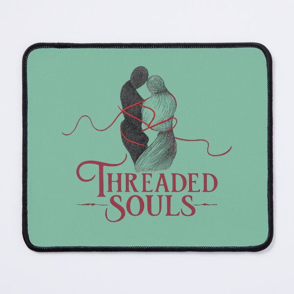 Item preview, Threaded Souls Red String of Fate Design, Destiny Love Illustration, Soulmate Connection Art for Couples designed and sold by JagrDesigns.