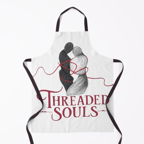 Item preview, Threaded Souls Red String of Fate Design, Destiny Love Illustration, Soulmate Connection Art for Couples designed and sold by JagrDesigns.