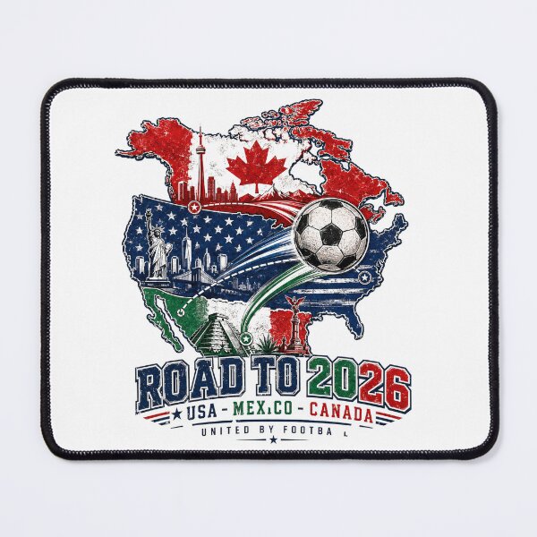 Item preview, Road to 2026 - North American Soccer Badge designed and sold by Emaga Digital Studio.