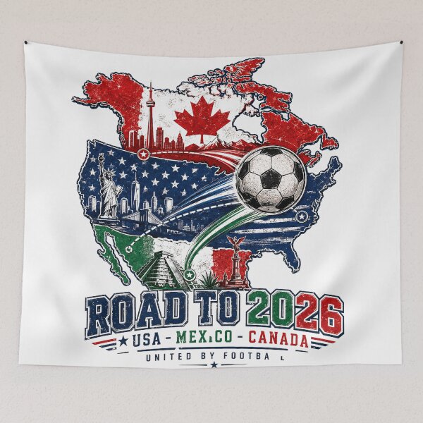 Item preview, Road to 2026 USA Mexico Canada Soccer Badge designed and sold by emaga.