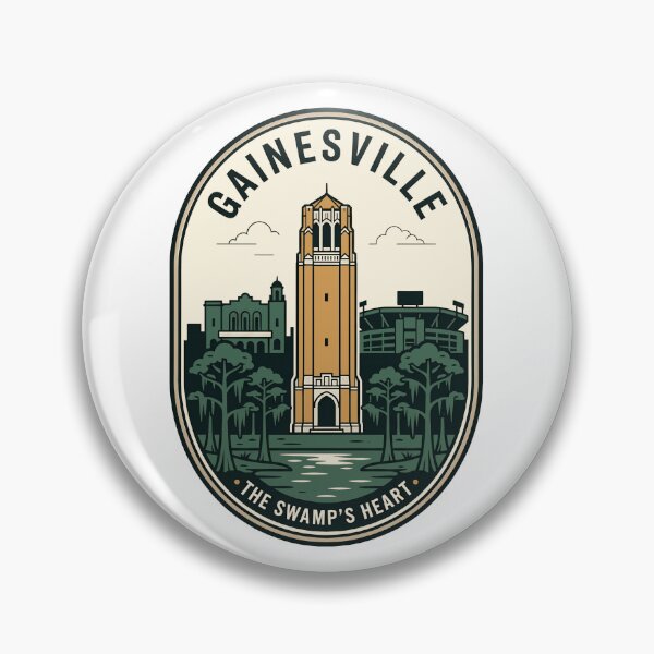 Item preview, Vintage Gainesville Florida Century Tower Swamp Badge designed and sold by k3rstman1.