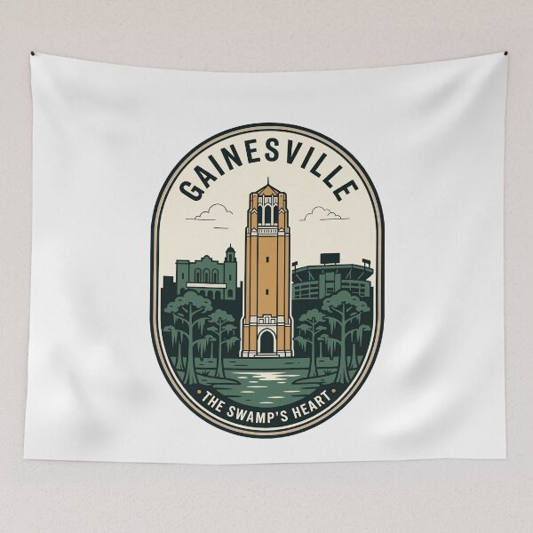 Item preview, Vintage Gainesville Florida Century Tower Swamp Badge designed and sold by k3rstman1.