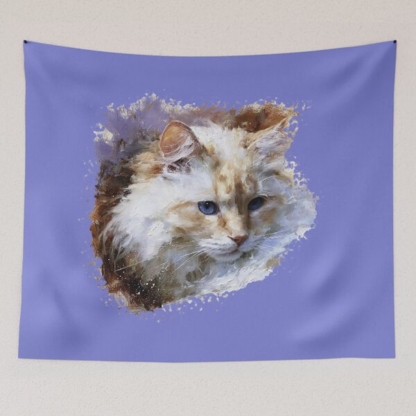 Item preview, Majestic Fluffy Oil Painting Portrait designed and sold by Paolo-Bandal.