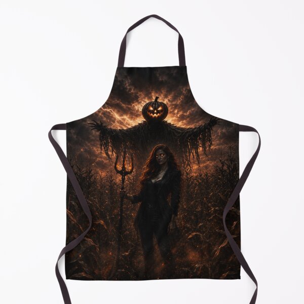 Item preview, Headless Horseman Dark Sorceress in Cornfield – Gothic Halloween Fantasy Art designed and sold by TheHorsemanRidesAgain.