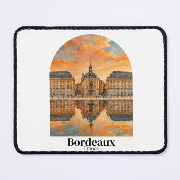 Item preview, Bordeaux, France - painting of the Place de la Bourse - travel souvenir gift designed and sold by 26LN.