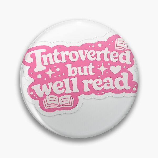 Item preview, Introverted But Well Read Sticker designed and sold by NamiClub.
