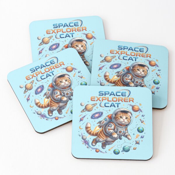 Item preview, Cosmic Astronaut Kitty Mood designed and sold by pradeepvisuals.
