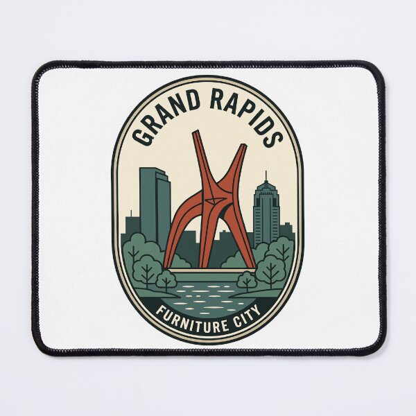 Item preview, Grand Rapids Michigan Furniture City Vintage Travel Badge designed and sold by k3rstman1.