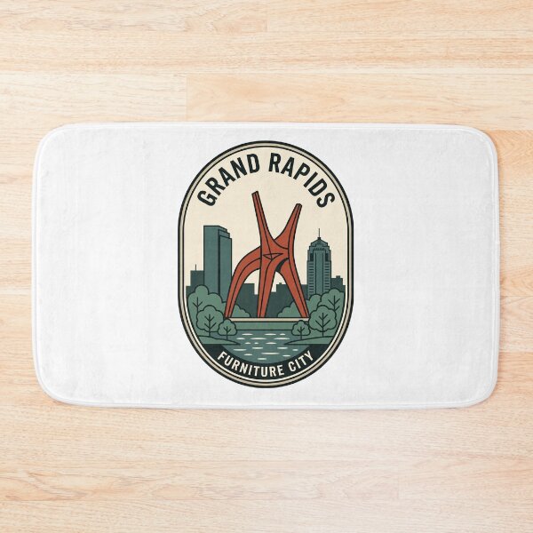 Item preview, Grand Rapids Michigan Furniture City Vintage Travel Badge designed and sold by k3rstman1.
