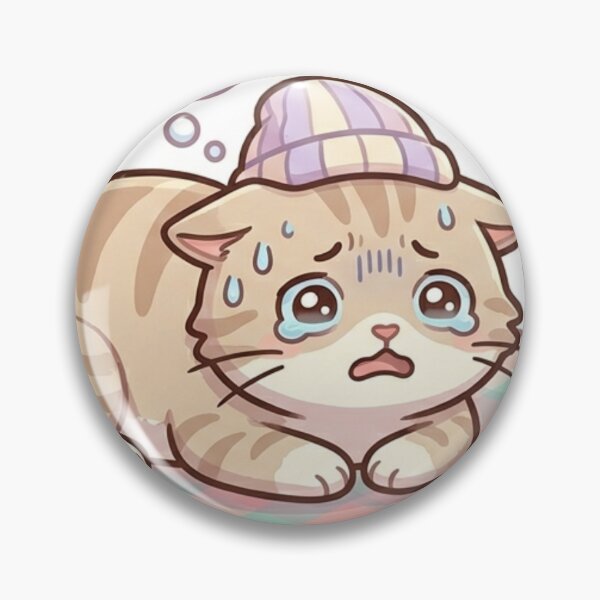Item preview, My Brain Needs A Restart – Overthinking Cat Sticker designed and sold by Elviqus Shop.