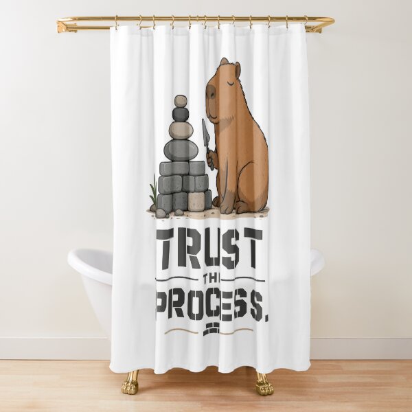 Item preview, Trust The Process Capybara Mason Humor designed and sold by Inspirahawke.