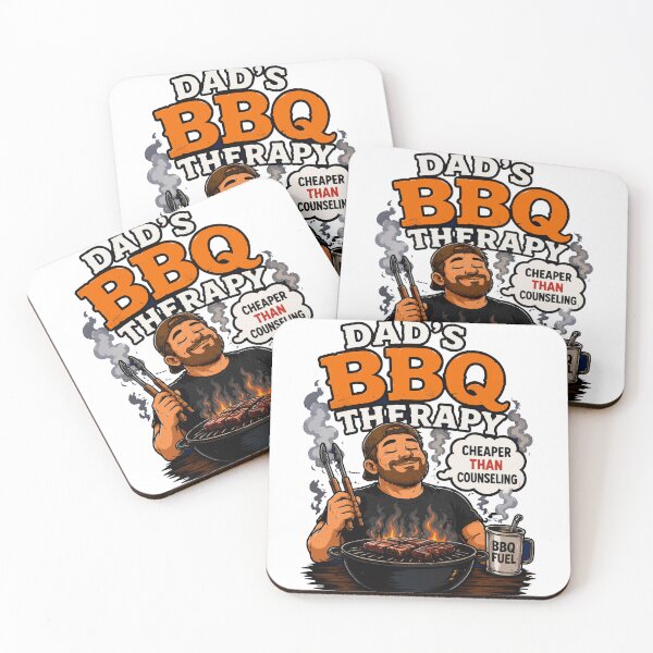 Item preview, Dad’s BBQ Therapy Funny Grilling Dad Shirt designed and sold by PINK FREE.