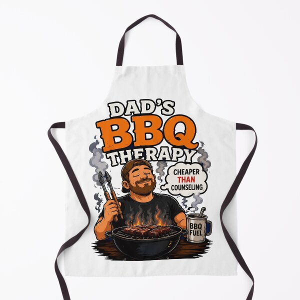 Item preview, Dad’s BBQ Therapy Funny Grilling Dad Shirt designed and sold by PINK FREE.