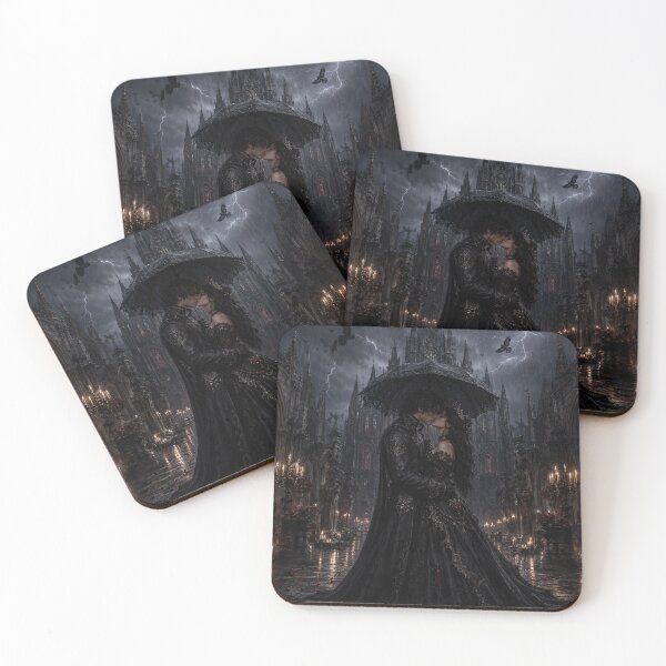 Item preview, Gothic Cathedral Rain Kiss | Dark Fantasy Romance designed and sold by kabucino.