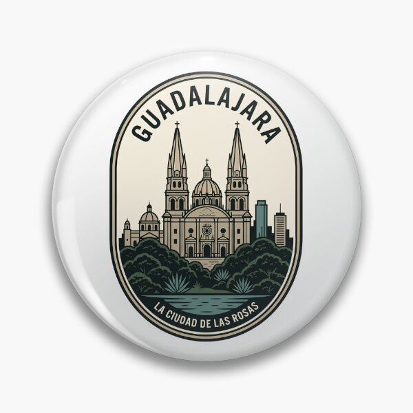 Item preview, Guadalajara Mexico Travel Badge City of Roses designed and sold by k3rstman1.