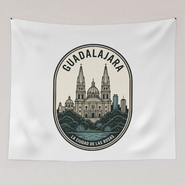 Item preview, Guadalajara Mexico Travel Badge City of Roses designed and sold by k3rstman1.