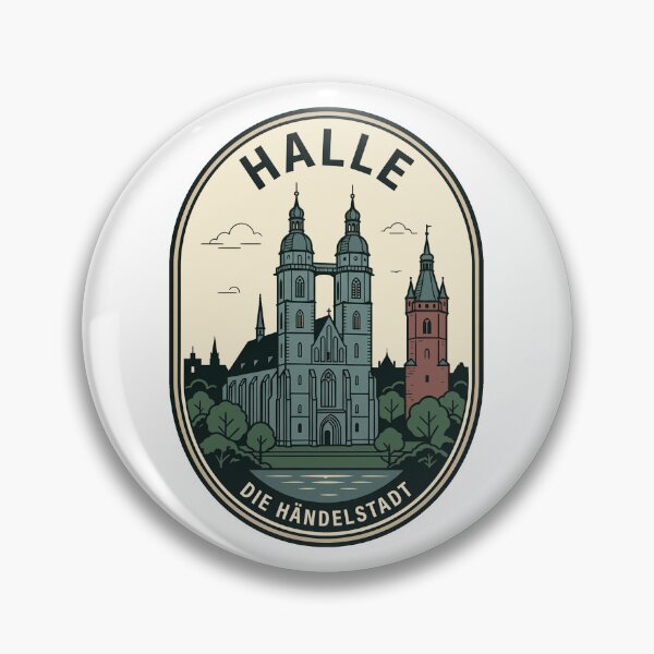 Item preview, Halle Die Händelstadt Germany Vintage City Badge designed and sold by k3rstman1.