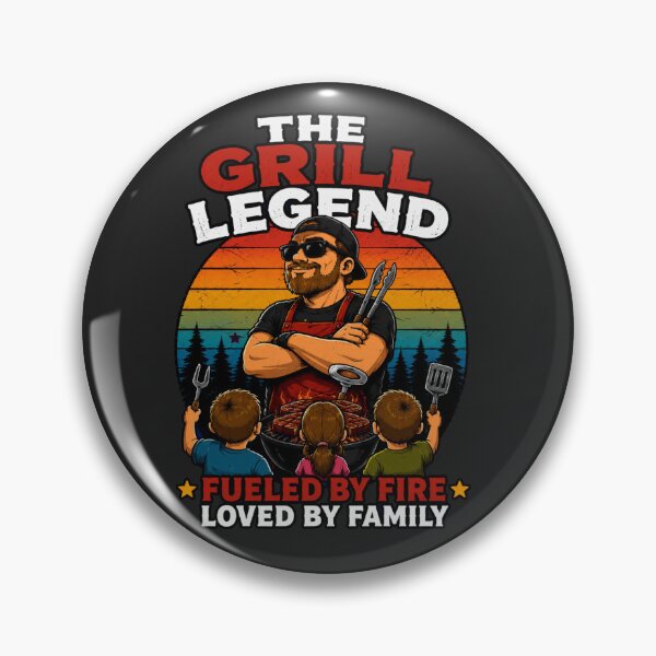 Item preview, The Grill Legend Funny BBQ Dad Shirt designed and sold by PINK FREE.
