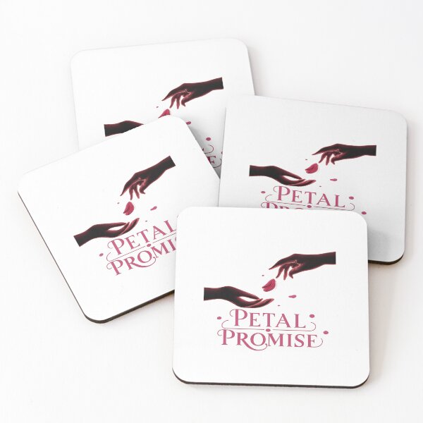Item preview, Petal Promise Falling Flower Petal Design, Romantic Love Illustration, Delicate Commitment Art for Couples designed and sold by JagrDesigns.